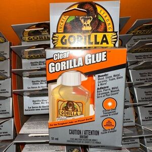 NEW in box Gorilla Clear Glue 51ml, 1.75 oz